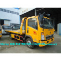 HOWO 3800mm wheelbase cheap wrecker tow truck, L5600*W2300 flatbed wrecker towing truck on sale in Africa